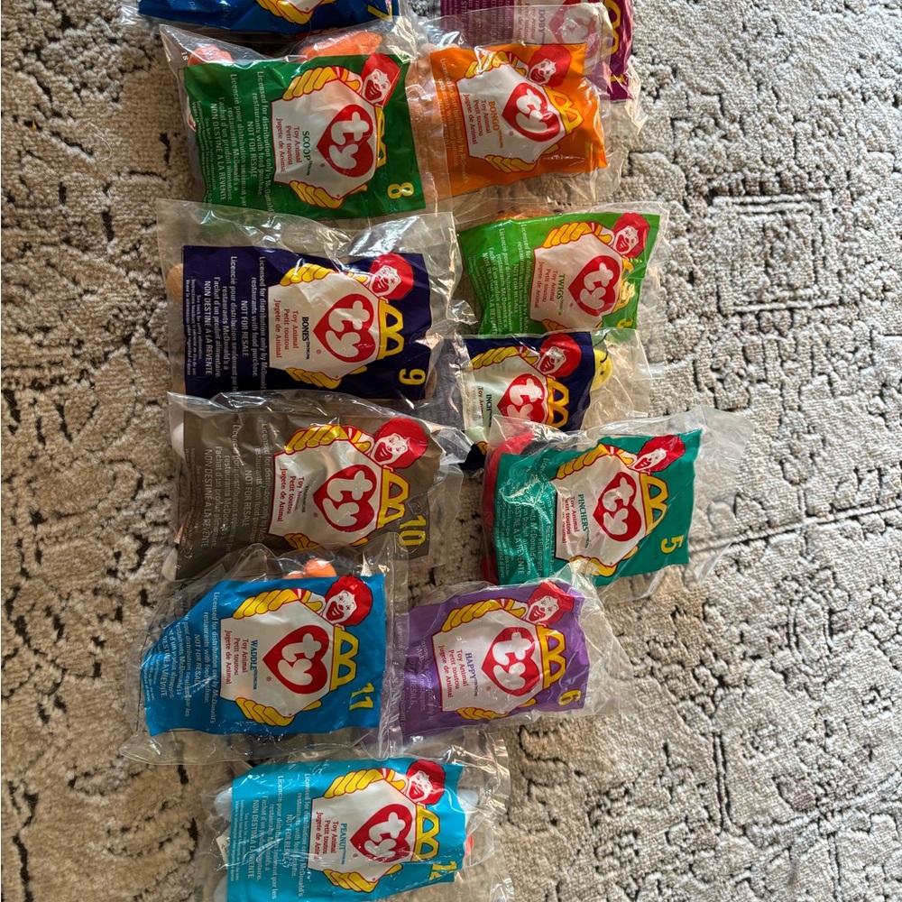 Mc Donald’s Beanie Babies Stuffed Animals Set